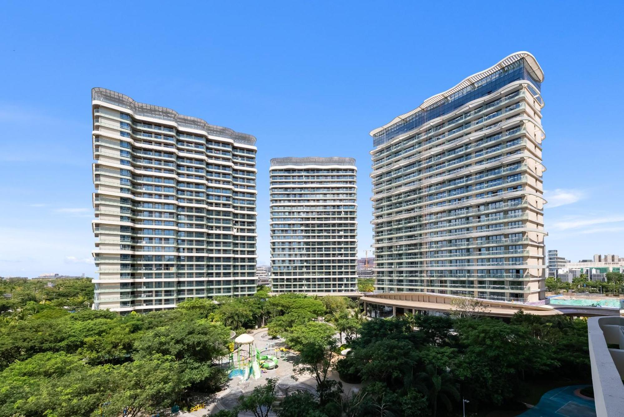 Puhai Sea View Apt By Hailan Tour At Sanya Yazhou Bay#Only 100 Meters To Beach And Sea Swimming Area Dış mekan fotoğraf