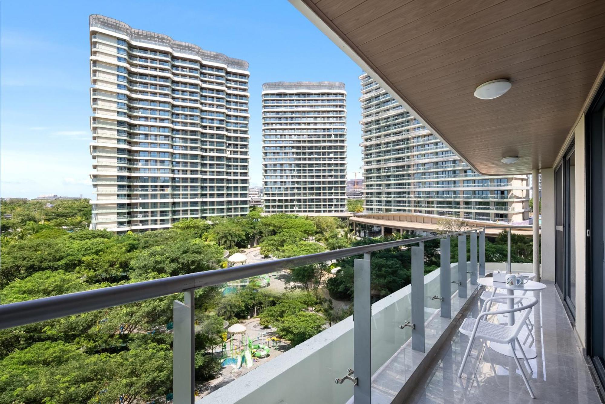 Puhai Sea View Apt By Hailan Tour At Sanya Yazhou Bay#Only 100 Meters To Beach And Sea Swimming Area Dış mekan fotoğraf
