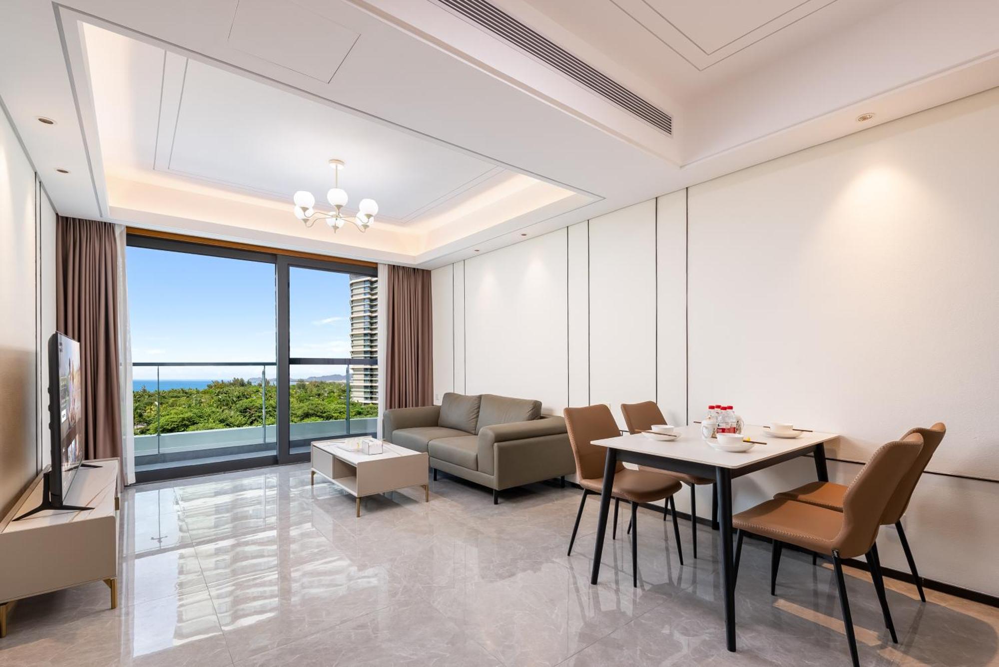 Puhai Sea View Apt By Hailan Tour At Sanya Yazhou Bay#Only 100 Meters To Beach And Sea Swimming Area Dış mekan fotoğraf