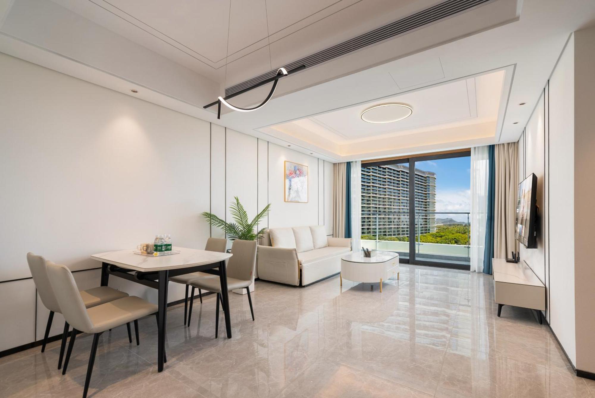 Puhai Sea View Apt By Hailan Tour At Sanya Yazhou Bay#Only 100 Meters To Beach And Sea Swimming Area Dış mekan fotoğraf
