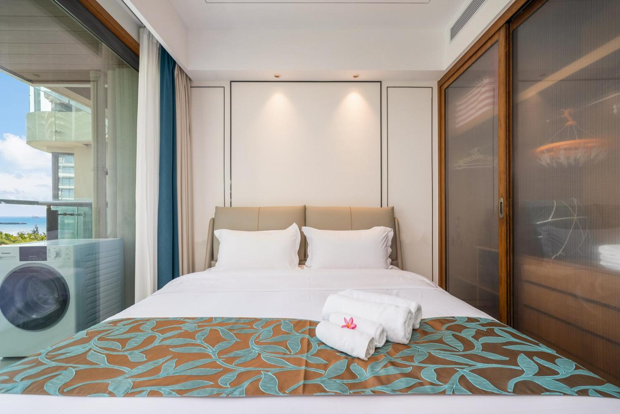 Puhai Sea View Apt By Hailan Tour At Sanya Yazhou Bay#Only 100 Meters To Beach And Sea Swimming Area Dış mekan fotoğraf