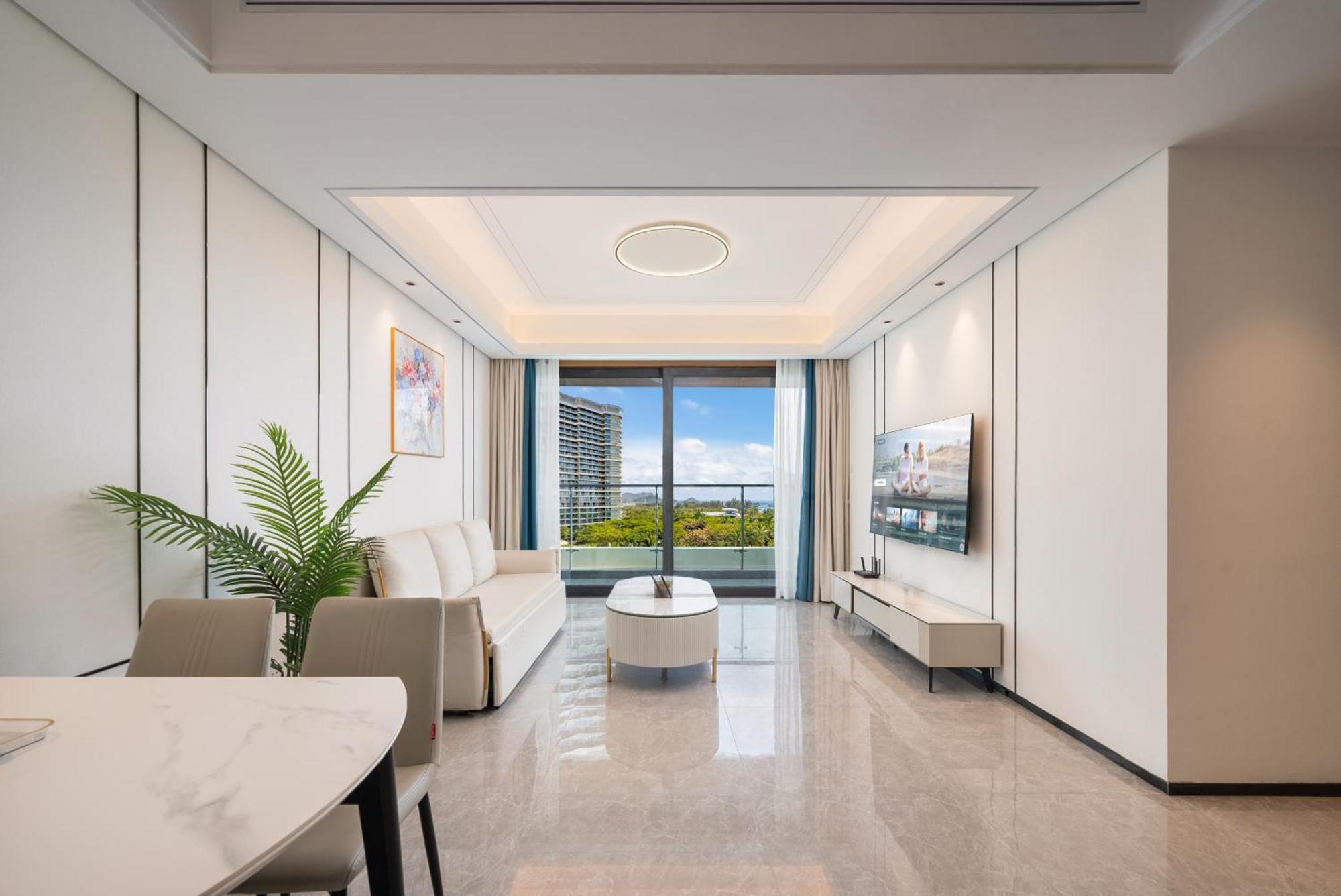 Puhai Sea View Apt By Hailan Tour At Sanya Yazhou Bay#Only 100 Meters To Beach And Sea Swimming Area Dış mekan fotoğraf