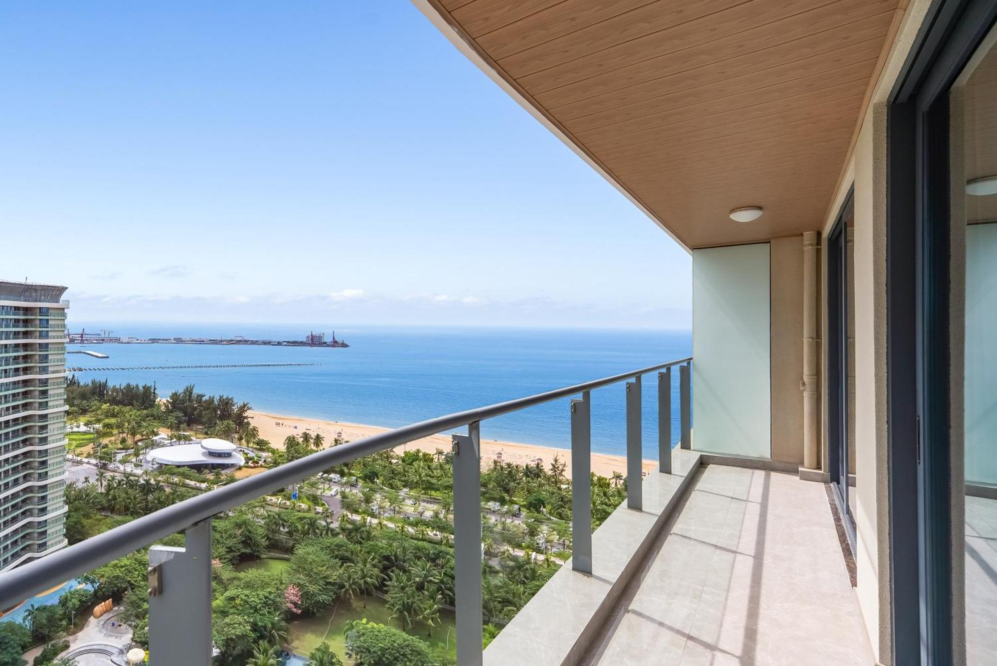 Puhai Sea View Apt By Hailan Tour At Sanya Yazhou Bay#Only 100 Meters To Beach And Sea Swimming Area Dış mekan fotoğraf