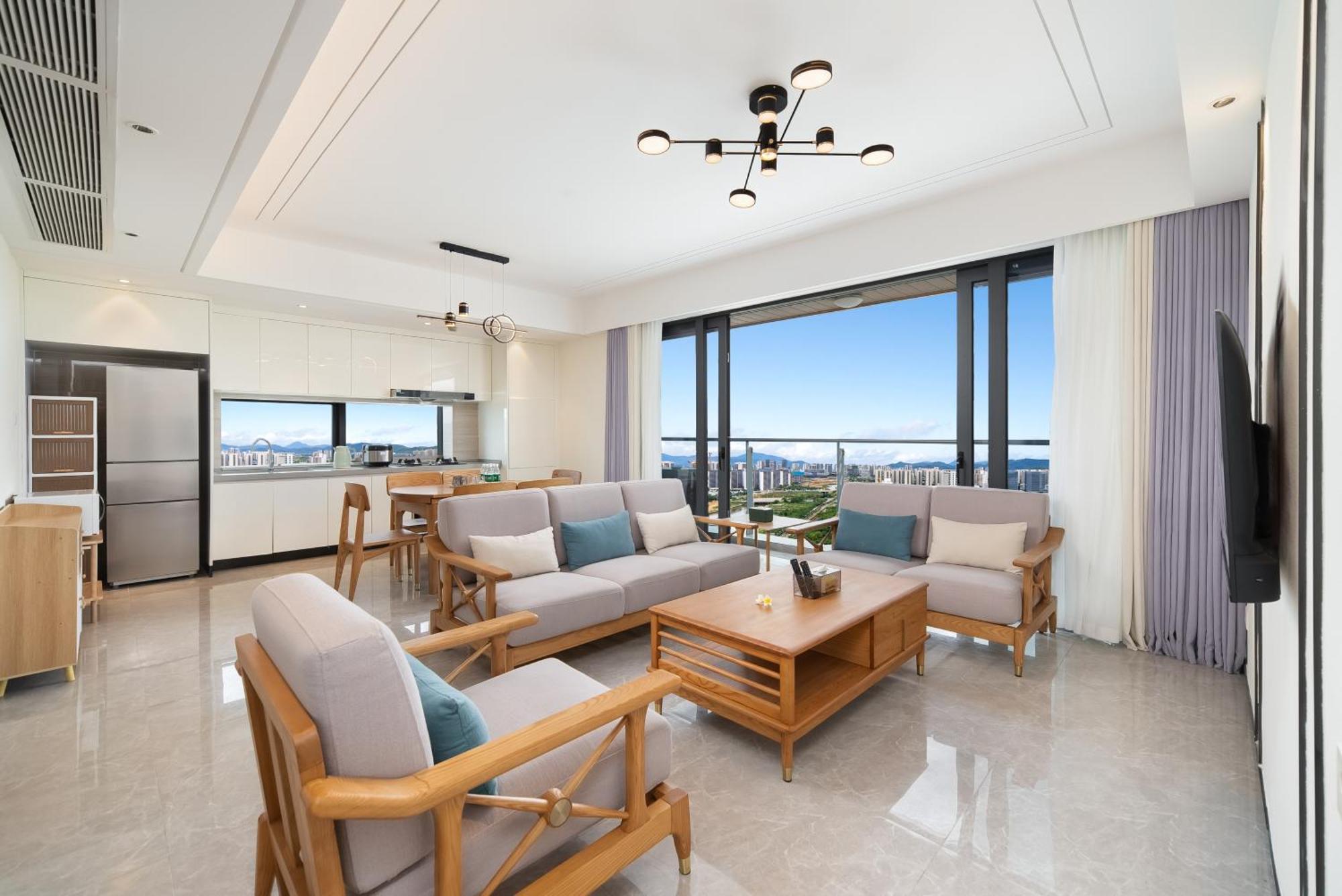 Puhai Sea View Apt By Hailan Tour At Sanya Yazhou Bay#Only 100 Meters To Beach And Sea Swimming Area Dış mekan fotoğraf