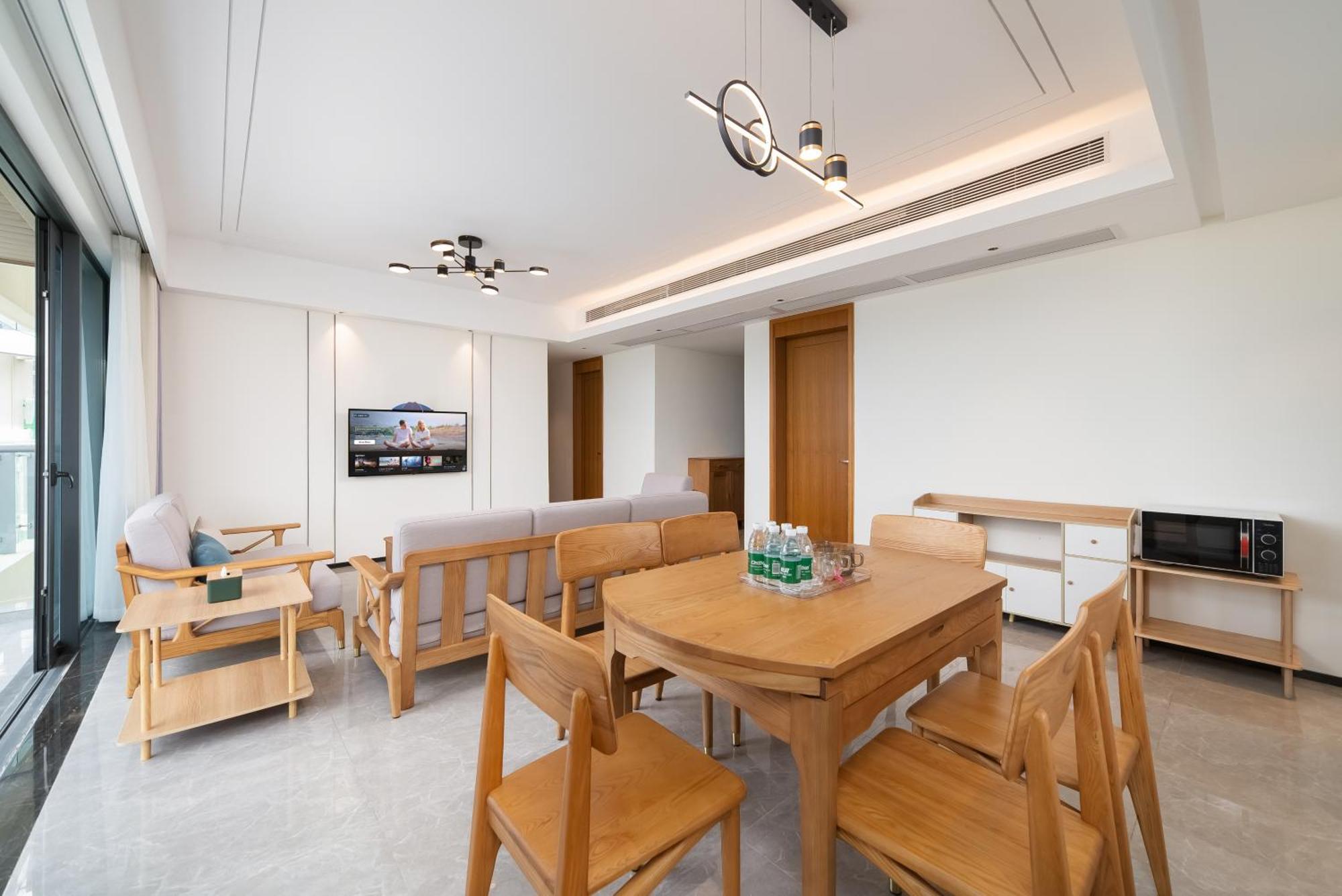 Puhai Sea View Apt By Hailan Tour At Sanya Yazhou Bay#Only 100 Meters To Beach And Sea Swimming Area Dış mekan fotoğraf
