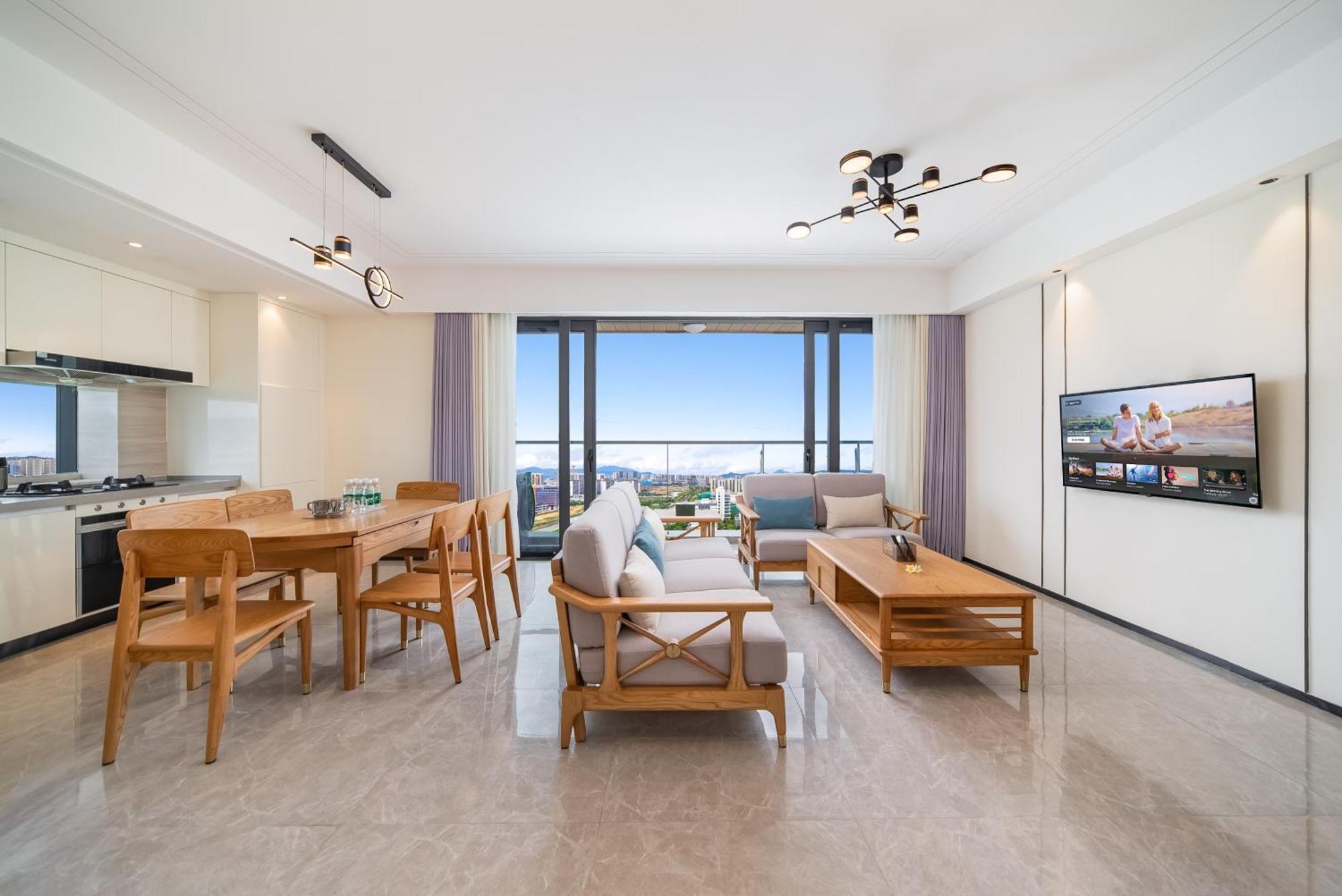 Puhai Sea View Apt By Hailan Tour At Sanya Yazhou Bay#Only 100 Meters To Beach And Sea Swimming Area Dış mekan fotoğraf