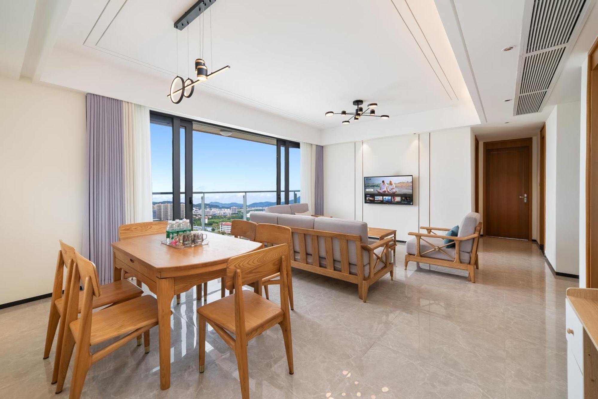 Puhai Sea View Apt By Hailan Tour At Sanya Yazhou Bay#Only 100 Meters To Beach And Sea Swimming Area Dış mekan fotoğraf