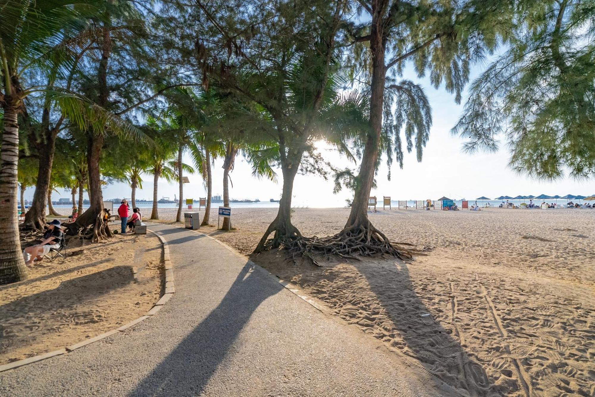 Puhai Sea View Apt By Hailan Tour At Sanya Yazhou Bay#Only 100 Meters To Beach And Sea Swimming Area Dış mekan fotoğraf