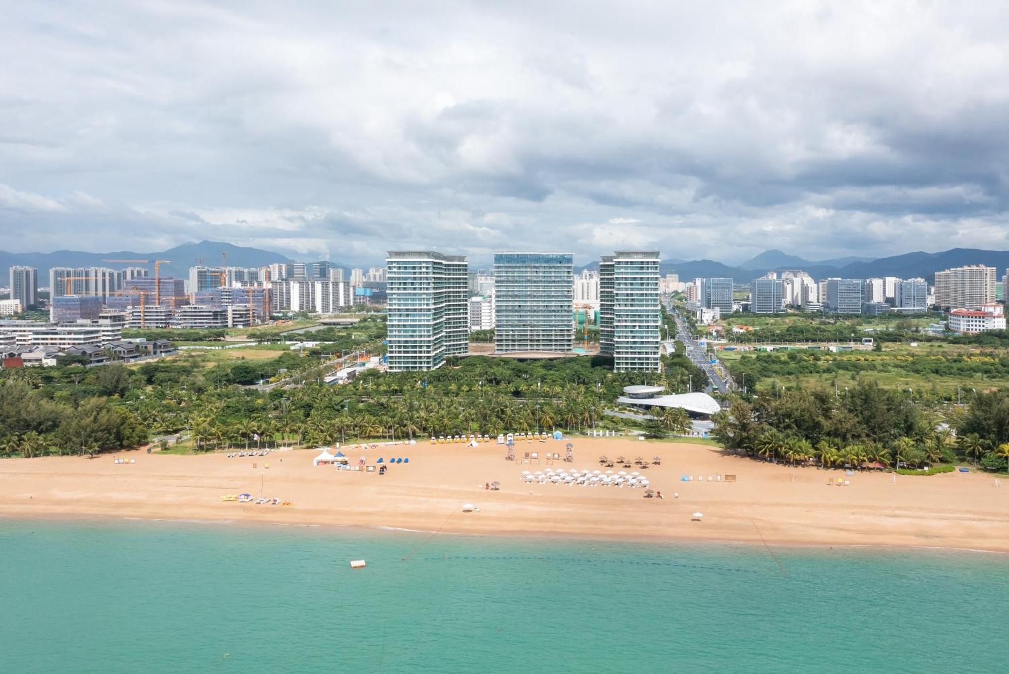 Puhai Sea View Apt By Hailan Tour At Sanya Yazhou Bay#Only 100 Meters To Beach And Sea Swimming Area Dış mekan fotoğraf