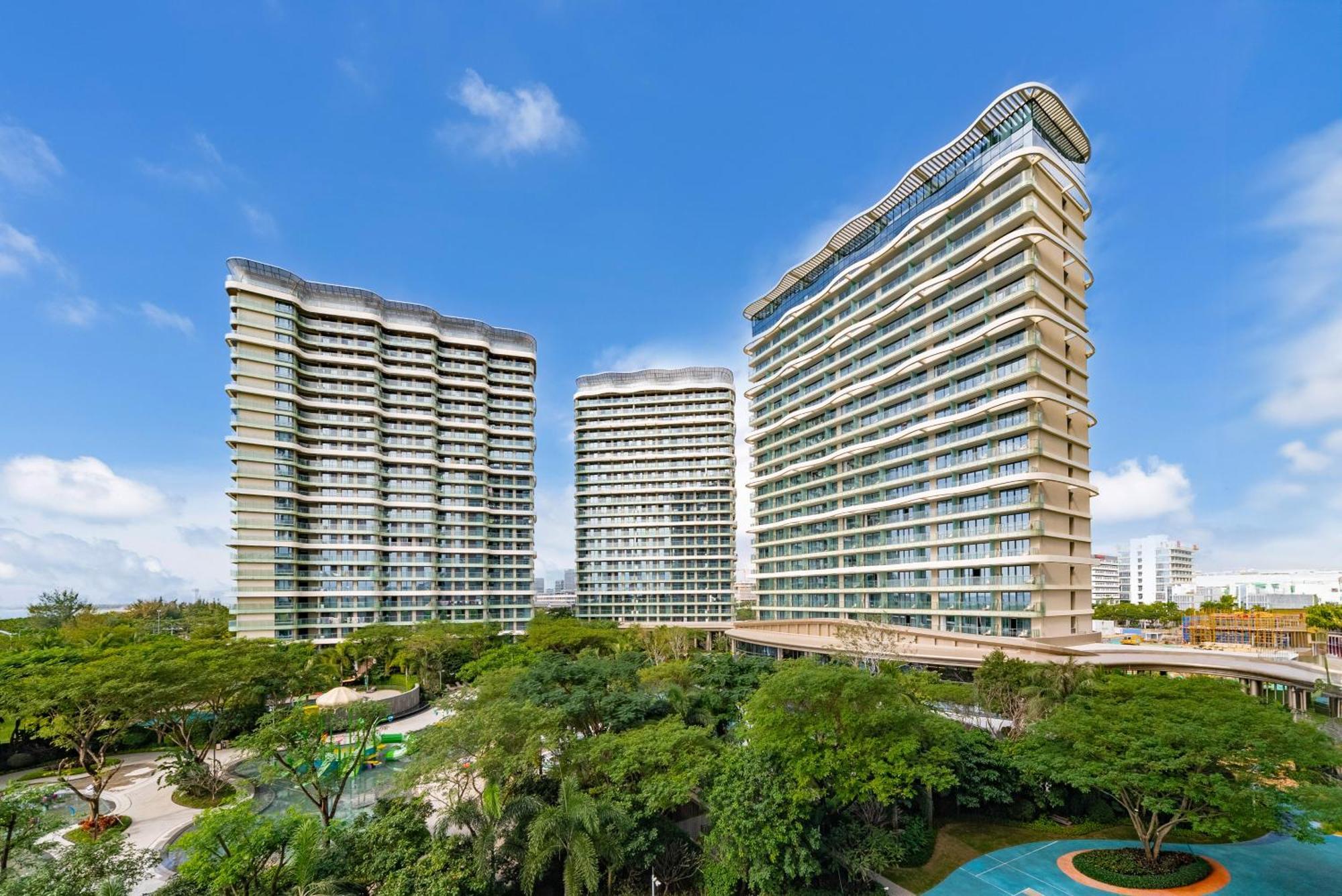 Puhai Sea View Apt By Hailan Tour At Sanya Yazhou Bay#Only 100 Meters To Beach And Sea Swimming Area Dış mekan fotoğraf